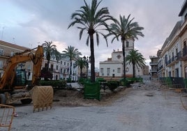 Hallan restos arqueológicos en las obras de remodelación de la Plaza de San Pedro