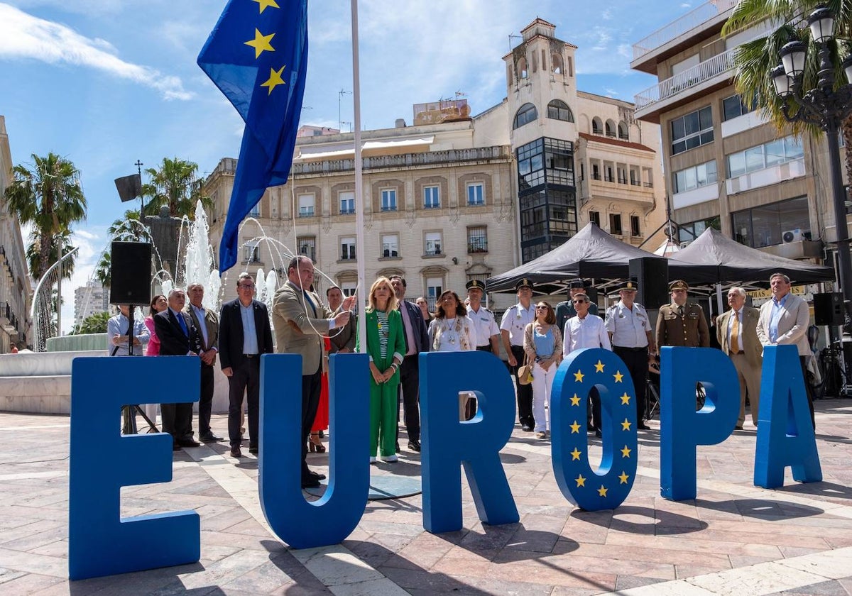 Acto por el Día de Europa en la plaza de las Monjas