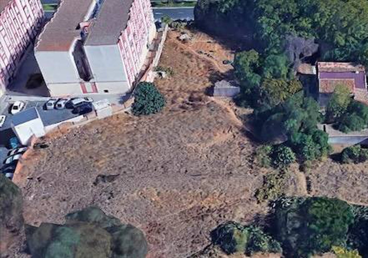 Terrenos en los que está previsto construir el nuevo albergue municipal