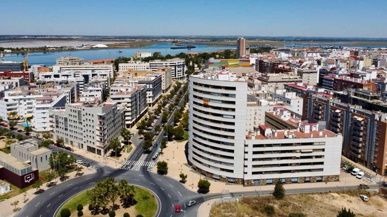 Panorámica de la barriada de Pescadería de la capital onubense