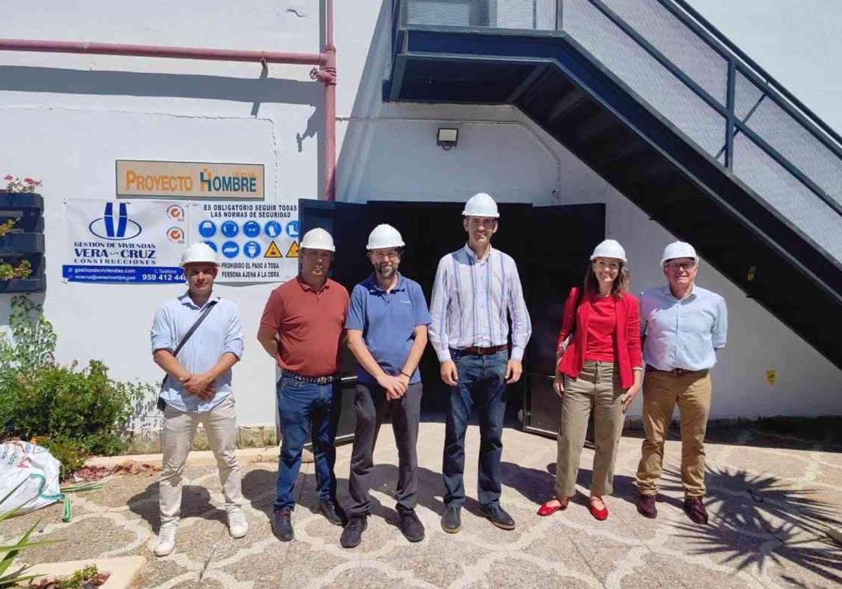 Un momento de la visita a las instalaciones de Proyecto Hombre