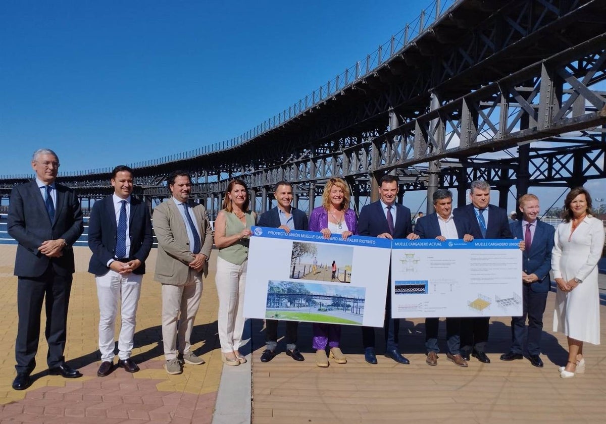 Presentación el proyecto de unión de ambos lados del Muelle del Tinto de Huelva
