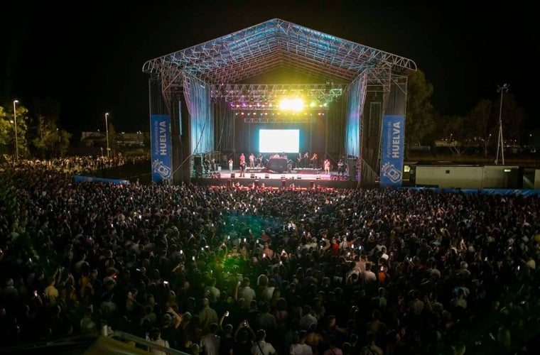 Su multitudinaria actuación en Huelva