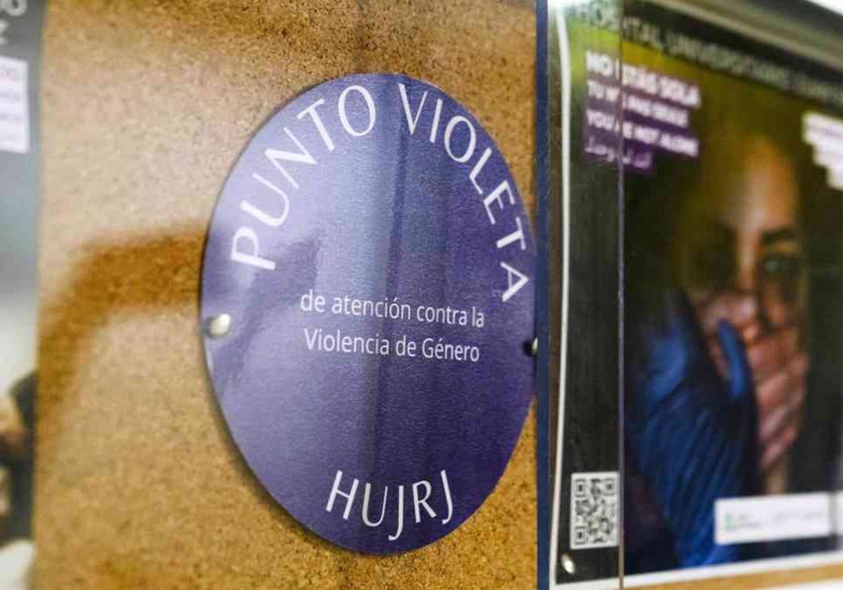 Uno de los  Puntos Violeta en el hospital de la capital