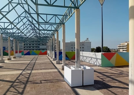 Imagen secundaria 1 - Nueva intervención artística en la plaza del Titán de Huelva