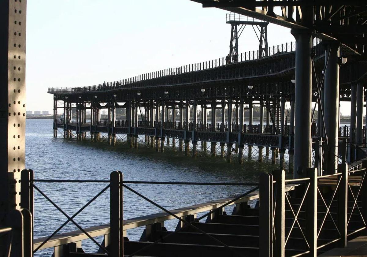 Imagen del Muelle de Río Tinto, en Huelva