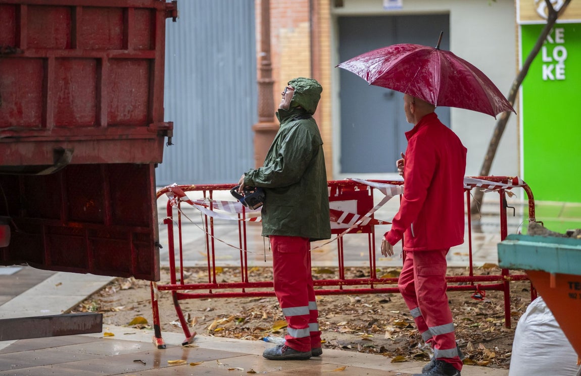 Las imágenes del temporal en Huelva