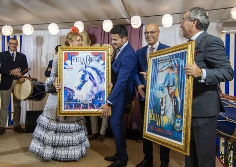 Imagen secundaria 1 - Diferentes momentos de la inauguración de la feria