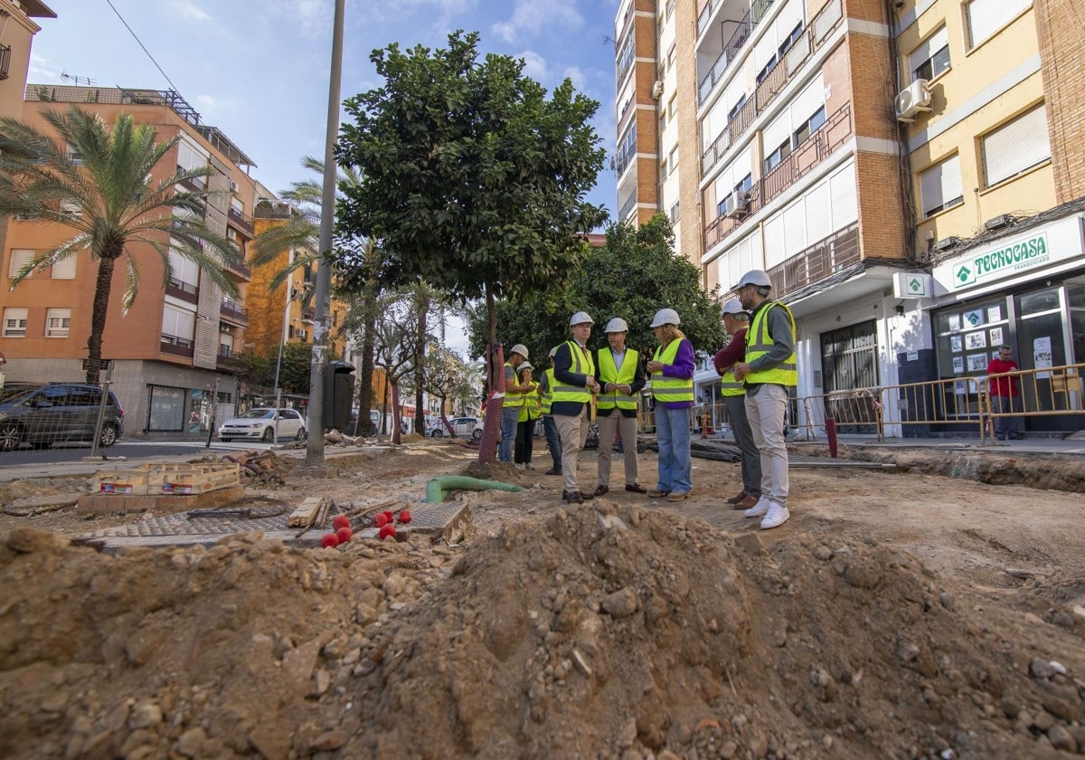 Visita a las obras que se están desarrollando en Las Colonias