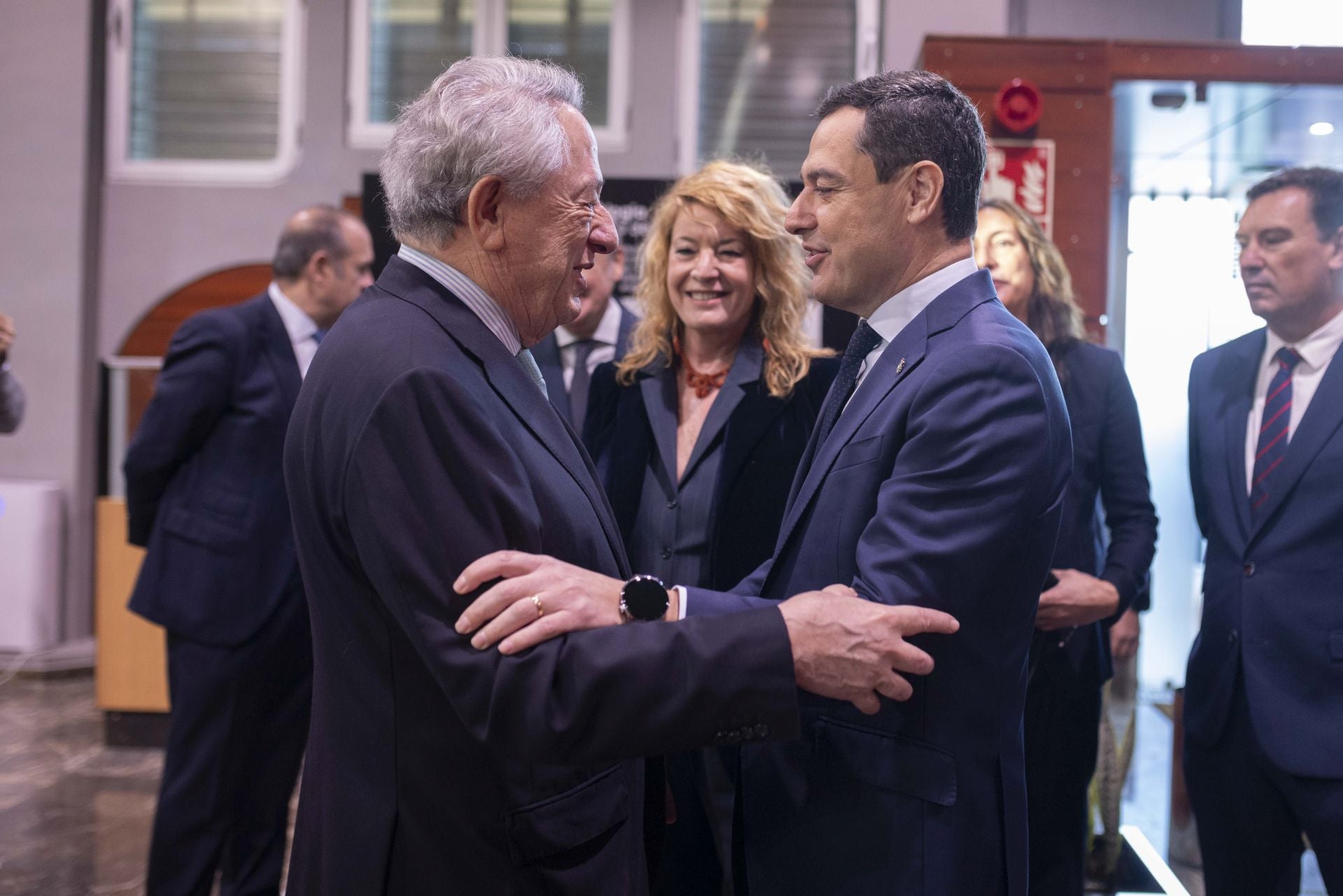 Javier Targhetta, Pilar Mirandao y Juanma Moreno