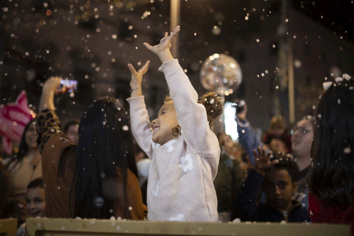 El encendido del alumbrado navideño de Huelva, en imágenes