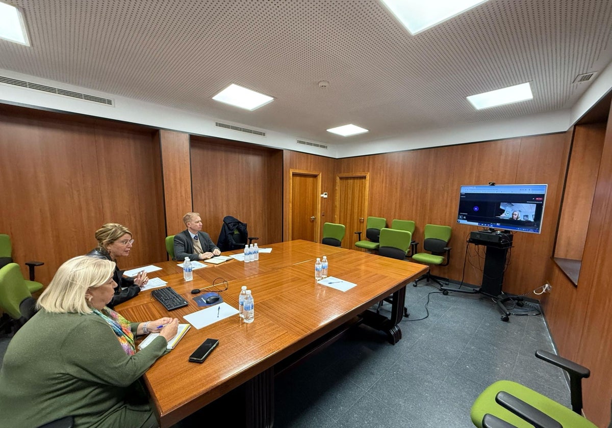 Reunión de la alcaldesa y la delegada de Salud con la consejera