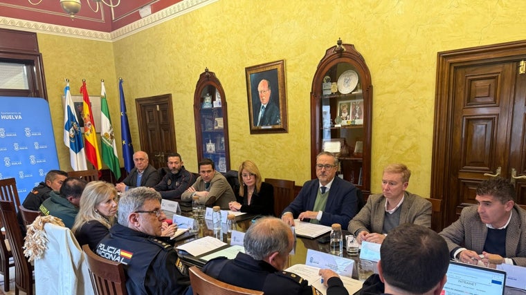 La Junta de Seguridad celebrada este miércoles en el Ayuntamiento de Huelva