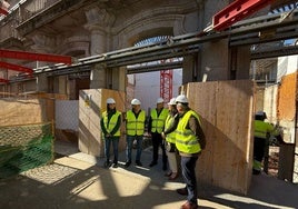 La fase de cimentación del antiguo edificio de Hacienda «finalizará pronto» pese la incidencia de las lluvias