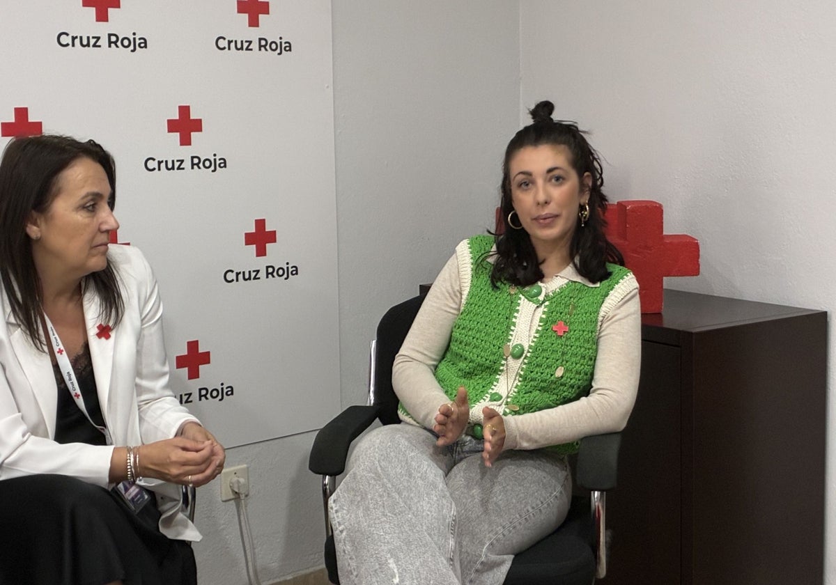 Sofía Carrasco, voluntaria de Cruz Roja Huelva que estuvo en Valencia