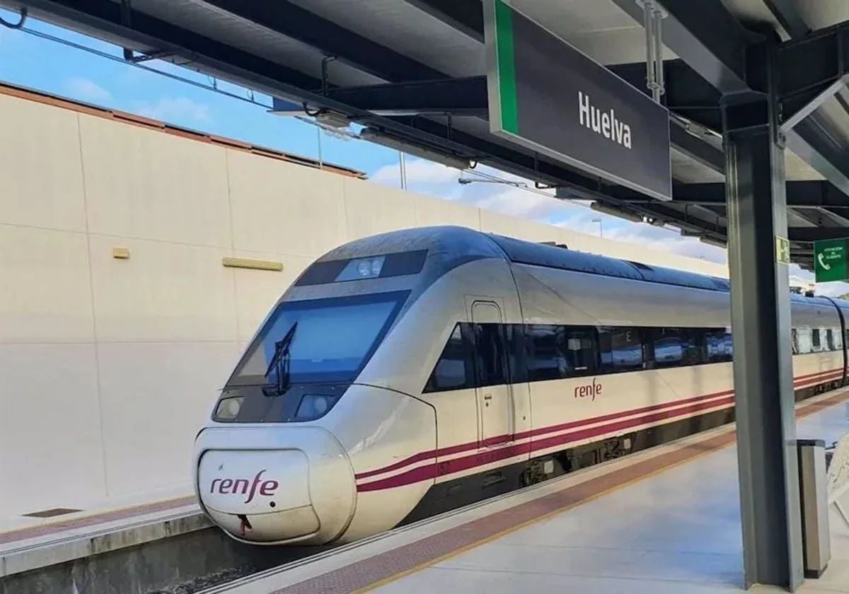 La estación de tren de Huelva