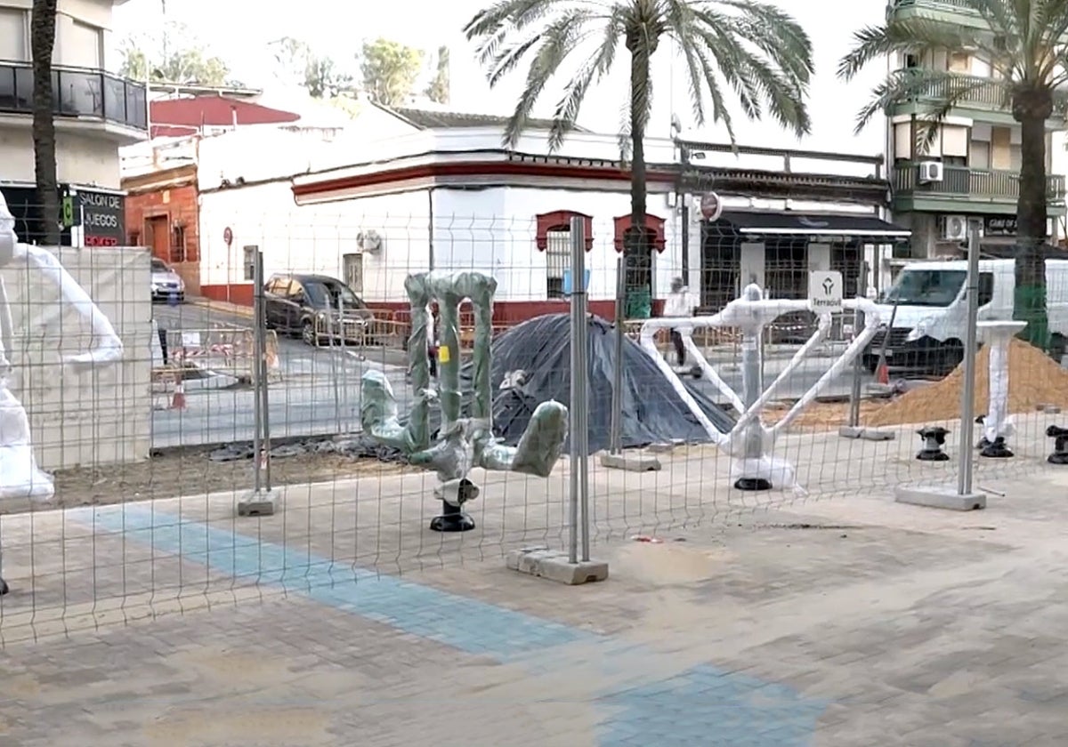 Las obras, hace unos meses