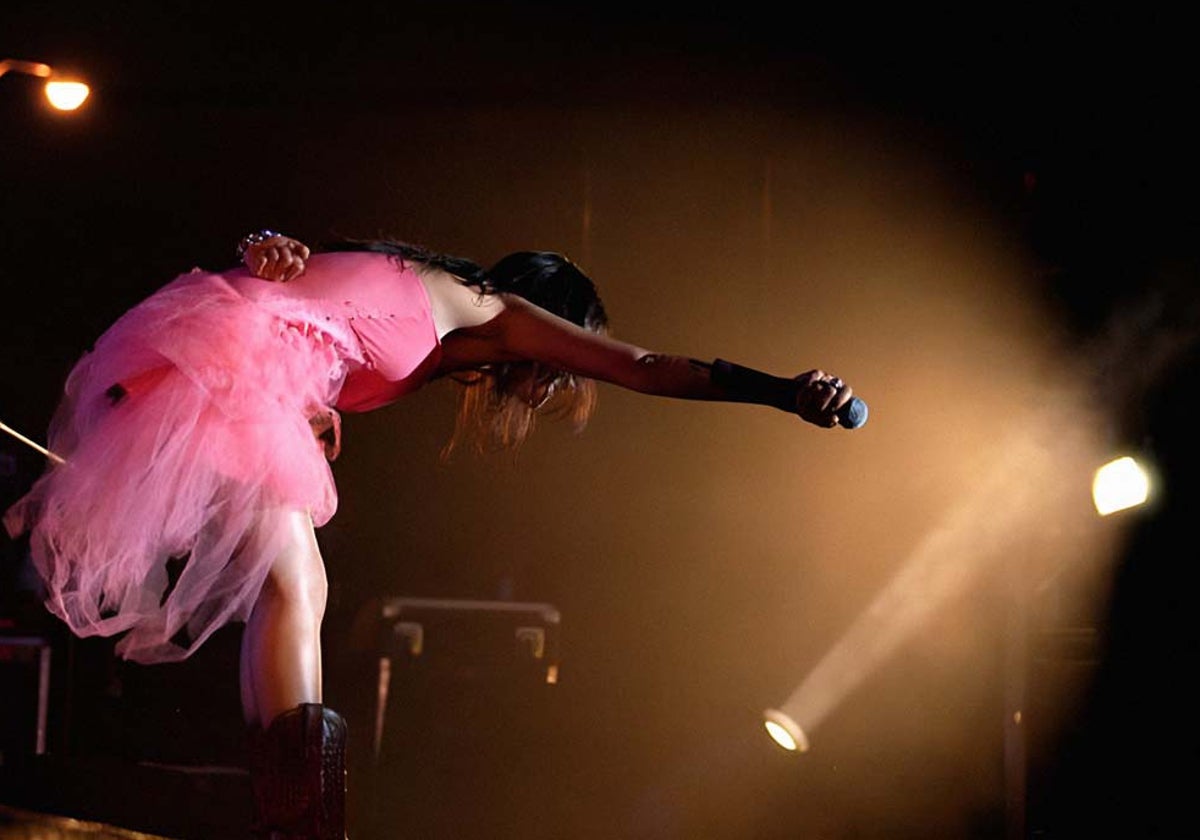 Eva Amaral durante su último concierto ofrecido en Huelva hace 20 años