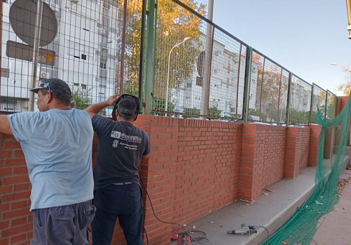 Arreglos en instalaciones deportivas de Huelva