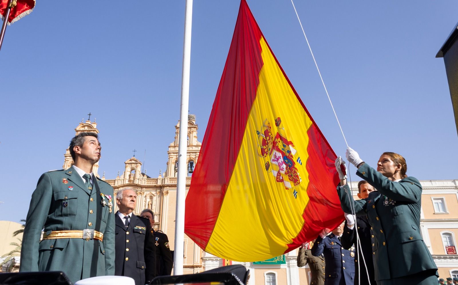 El acto de la Guardia Civil por el Día del Pilar en Huelva, en imágenes