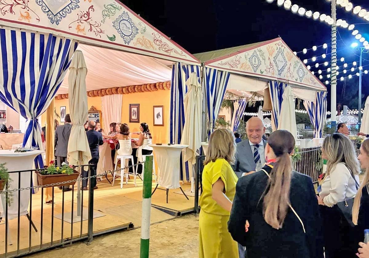 Una de las casetas de la Feria del Caballo