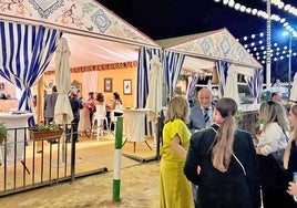 Una de las casetas de la Feria del Caballo