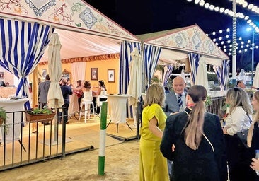 Una de las casetas de la Feria del Caballo