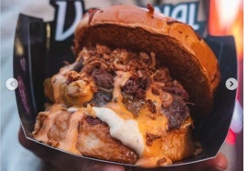 Una de las hamburguesas que podrá degustarse en Huelva