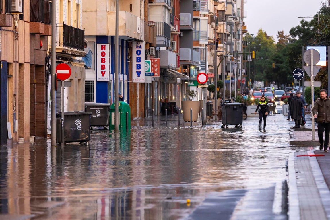 Las inundaciones de la borrasca Claudia en Huelva capital, en imágenes