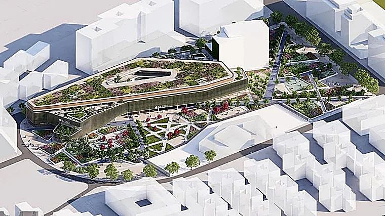 El boceto previsto por el propietario de los terrenos para Isla Chica