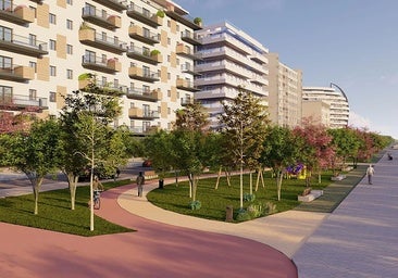 Proyección del futuro bulevar del Molino de la Vega