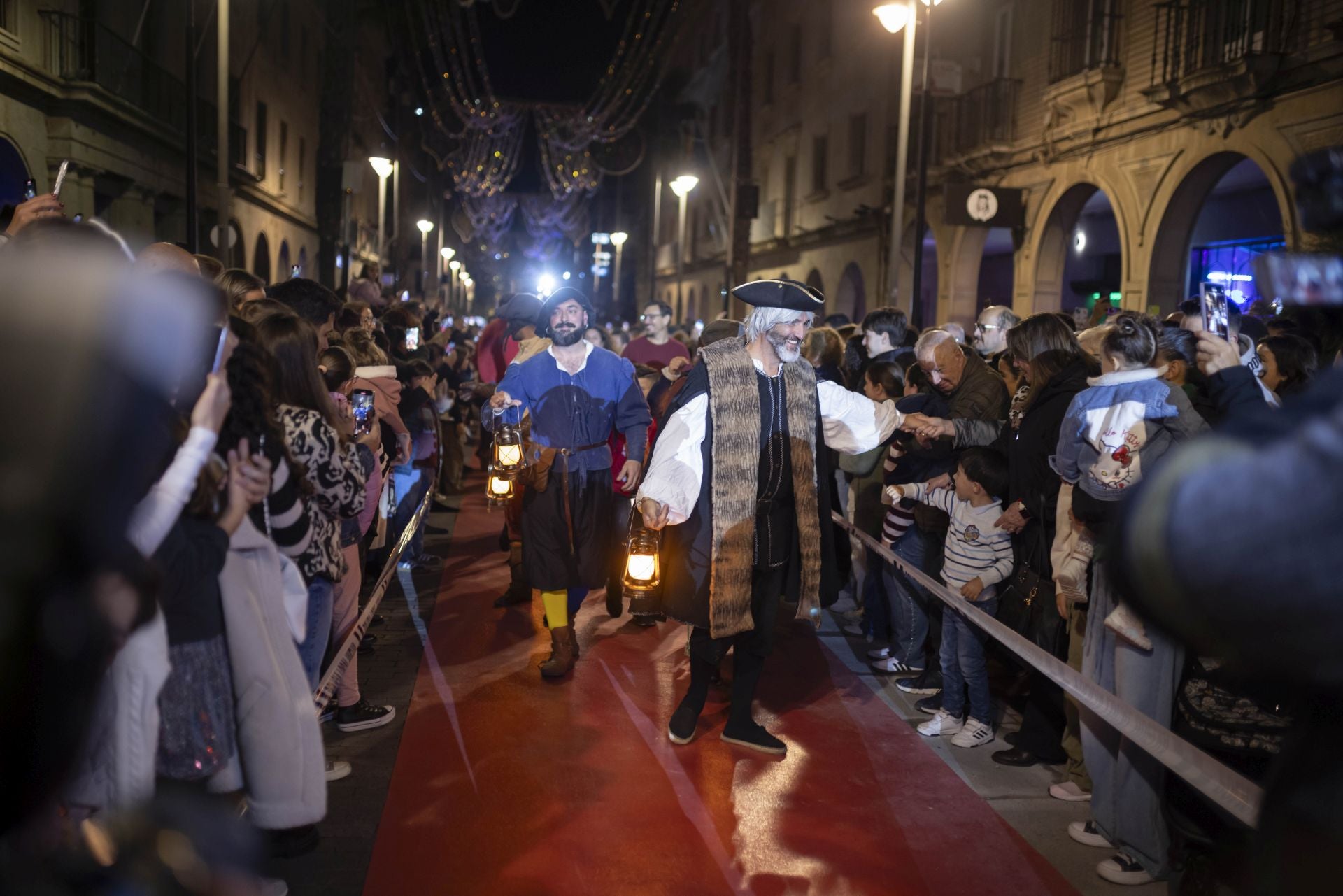 El encendido del alumbrado navideño de Huelva, en imágenes
