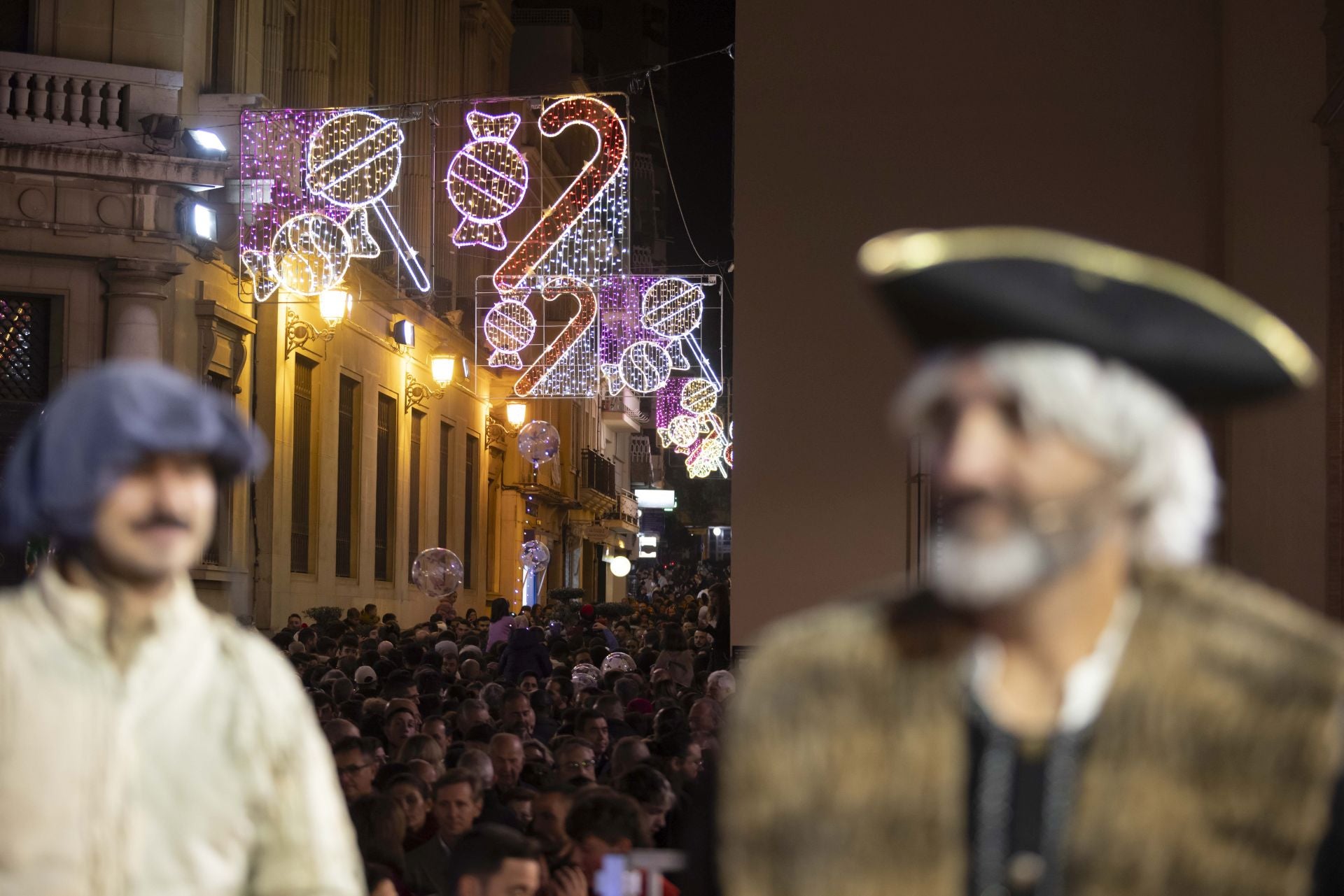 El encendido del alumbrado navideño de Huelva, en imágenes