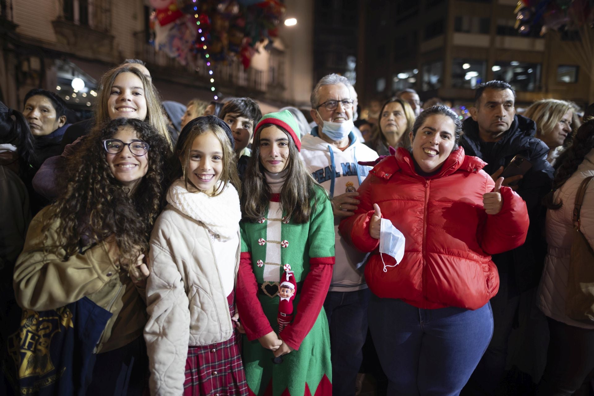 El encendido del alumbrado navideño de Huelva, en imágenes