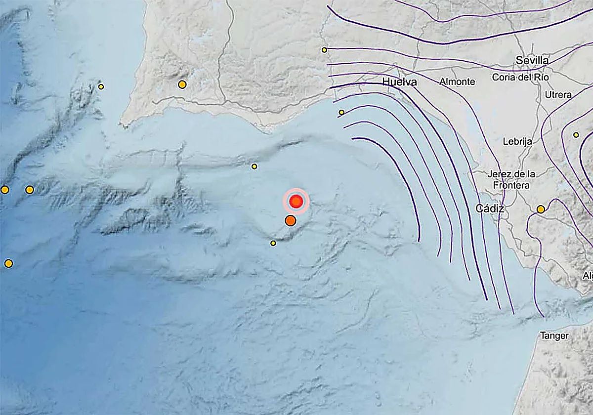 Ubicación terremoto sucedido en novuiembre de 2024