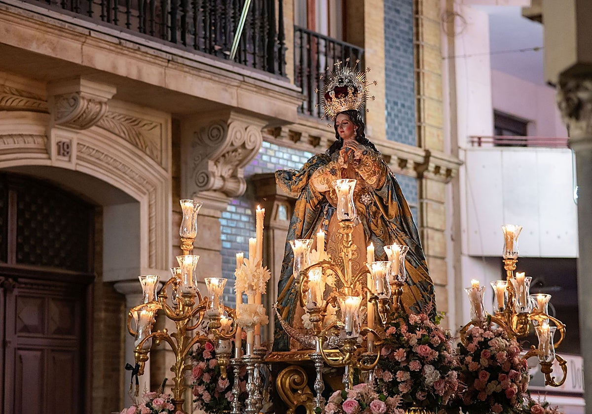 La Inmaculada por las calles del centro de Huelva