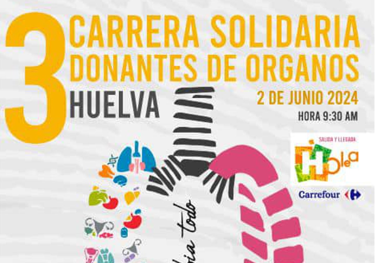 Cartel de la III Carrera Solidaria de Donantes de Órganos