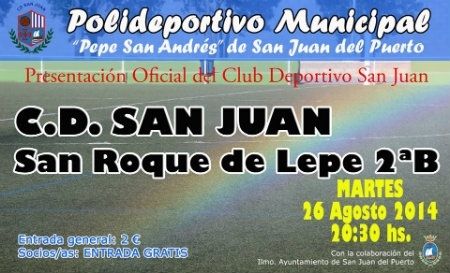 El CD San Juan se presentará el martes con un amistoso ante el San Roque