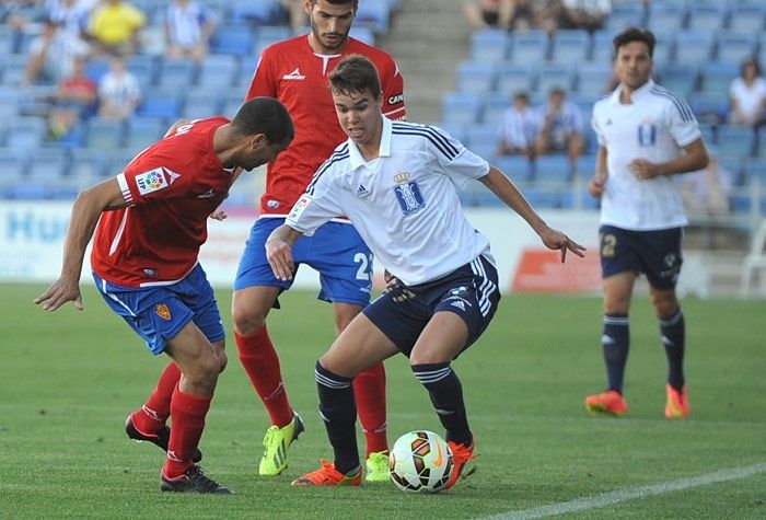 Dani Molina vio al Recre superior al Zaragoza y Córcoles valoró el empate ante un gran rival