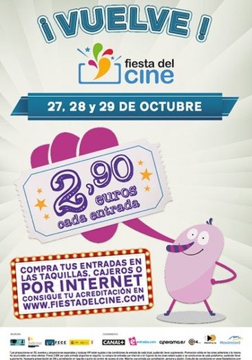 La Fiesta del Cine vuelve a finales de octubre