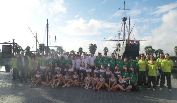 El Muelle de las Carabelas acoge la presentación oficial de las selecciones provinciales cadetes
