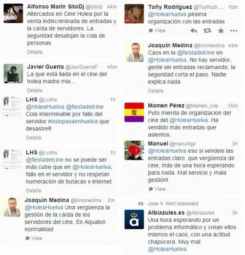 Denuncian mala organización y hasta una hora de espera en la ‘Fiesta del cine’ en Holea