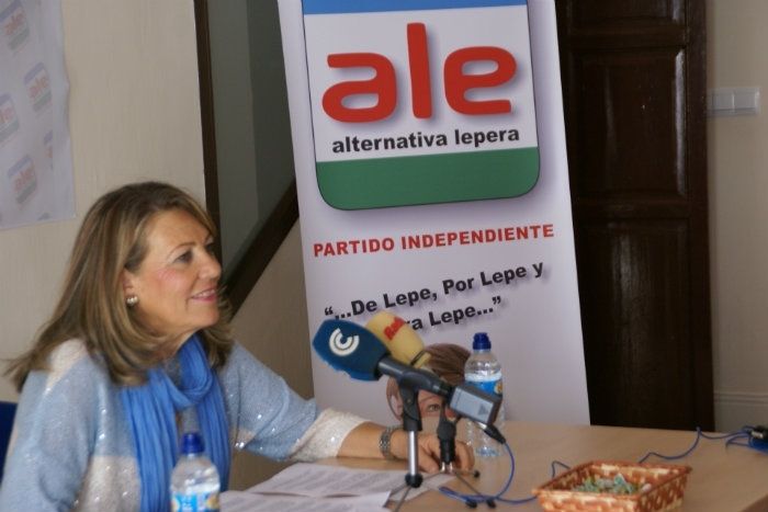 Josefa Cristo presenta su candidatura al frente de Alternativa Lepera (ALE) para las Municipales