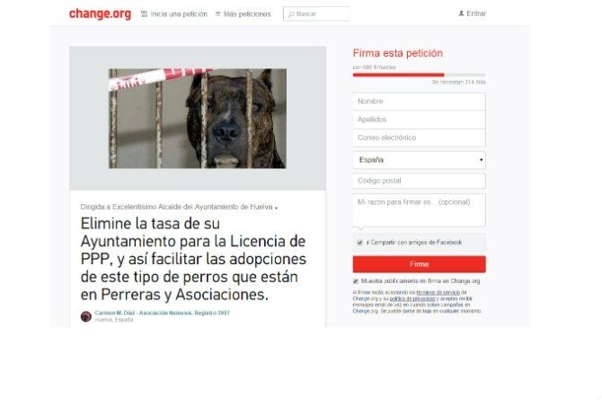 Una petición popular reclama al Ayuntamiento que retire la tasa sobre los perros potencialmente peligrosos