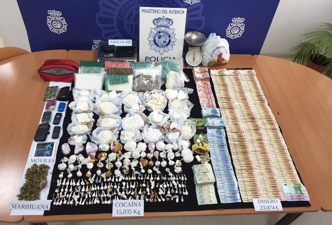 Intervenido el mayor alijo de cocaína en la historia de la Policía Nacional en Huelva
