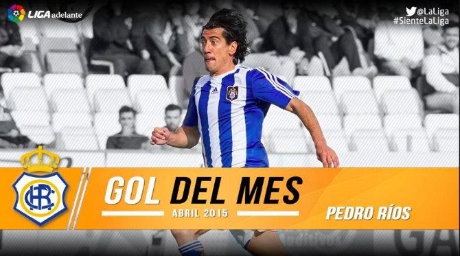 El golazo de Pedro Ríos al Numancia, el mejor del mes de abril en la Liga Adelante