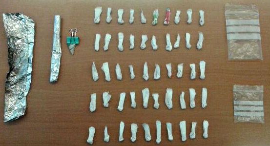 Detenidas dos personas en Aracena con 42 papelinas de heroína y 9 de cocaína