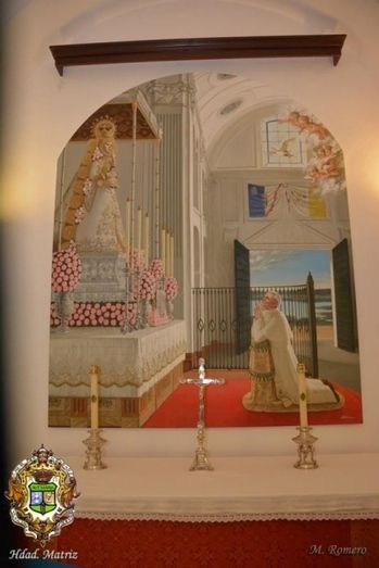 Bendecido un nuevo altar en el Santuario del Rocío dedicado a San Juan Pablo II