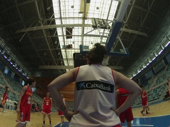 La selección, encantada con el Palacio de Deportes
