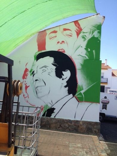 Man o Matic y las caras de Paco Toronjo en Villanueva de los Castillejos